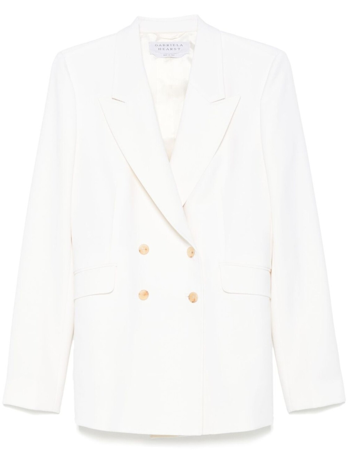 Gabriela Hearst блейзер Angela, нейтральный цвет
Gabriela Hearst блейзер Angela, нейтральный цвет