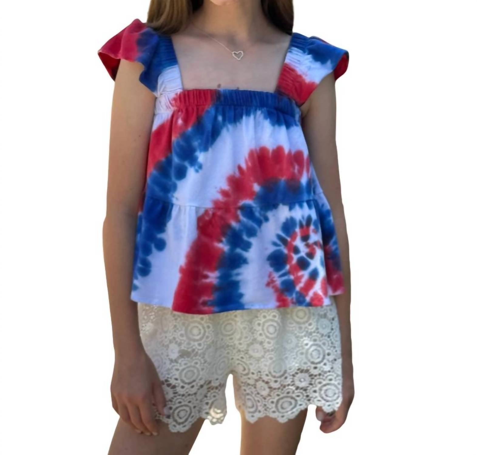 Майка для девочек в красном, белом и синем цветах Erge
Майка для девочек в красном, белом и синем цветах Erge