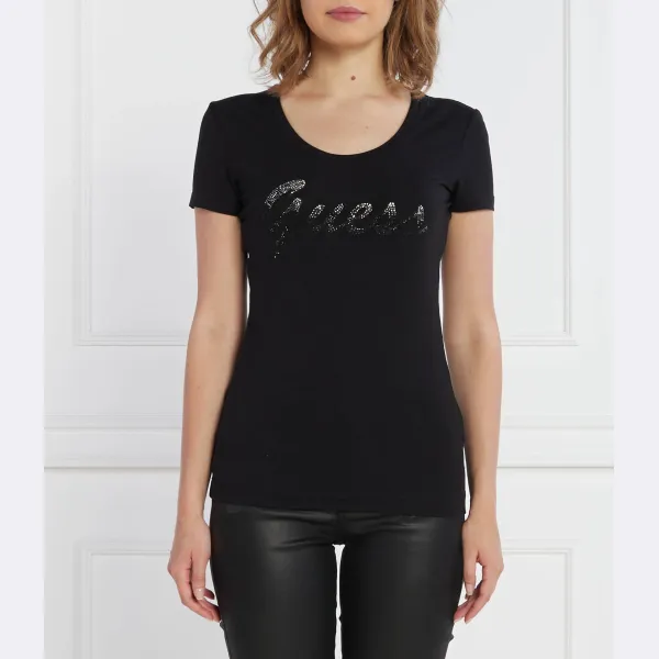 Блестящая футболка стандартного кроя SS rn Guess, черный
Блестящая футболка стандартного кроя SS rn Guess, черный