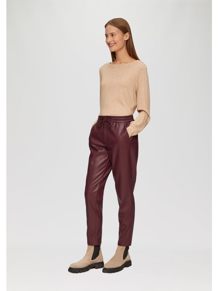 Тканевые брюки sOliver 7/8, красный
Тканевые брюки sOliver 7/8, красный
