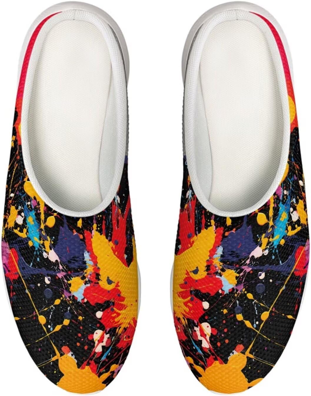 Кроссовки Forchrinse Red Galaxy Space Mule для женщин и мужчин, с сеткой, легкие, без застежки, для ходьбы, Paint Splatter Design
Кроссовки Forchrinse Red Galaxy Space Mule для женщин и мужчин, с сеткой, легкие, без застежки, для ходьбы, Paint Splatter Design