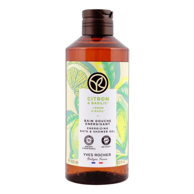 Гель для душа и ванны с тонизирующим эффектом «Лимон и базилик» Yves Rocher, 400 мл
Гель для душа и ванны с тонизирующим эффектом «Лимон и базилик» Yves Rocher, 400 мл