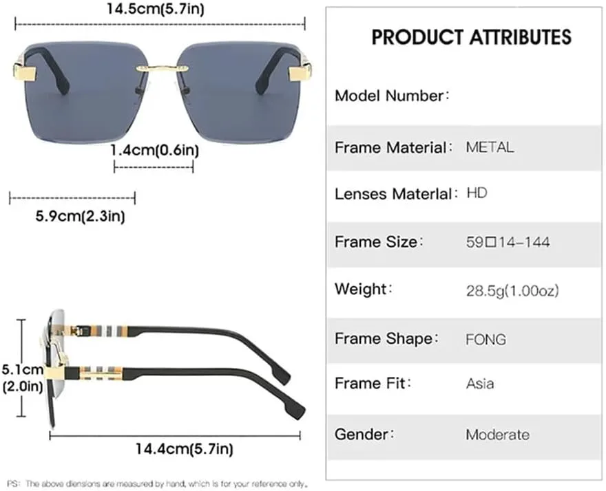 Винтажные солнцезащитные очки для женщин, без оправы, ретро-очки для активного отдыха и путешествий, мужские очки с защитой от УФ-излучения UV400 HCPIHF, C5
Винтажные солнцезащитные очки для женщин, без оправы, ретро-очки для активного отдыха и путешествий, мужские очки с защитой от УФ-излучения UV400 HCPIHF, C5