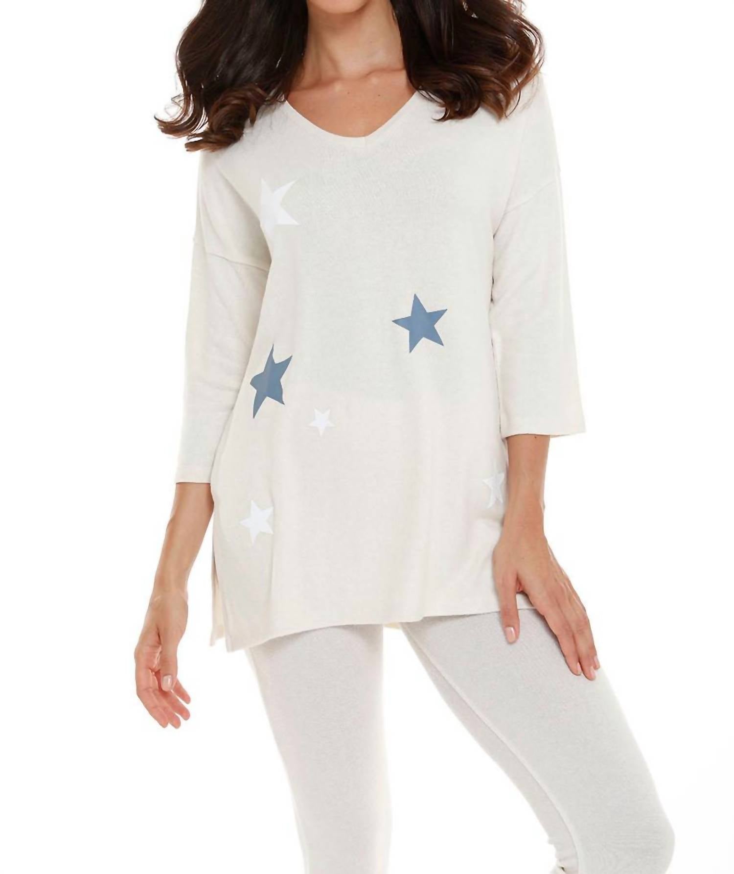 Бежевый пуловер с v-образным вырезом с рукавами 3/4 Natasha Kashmira french kyss
Бежевый пуловер с v-образным вырезом с рукавами 3/4 Natasha Kashmira french kyss