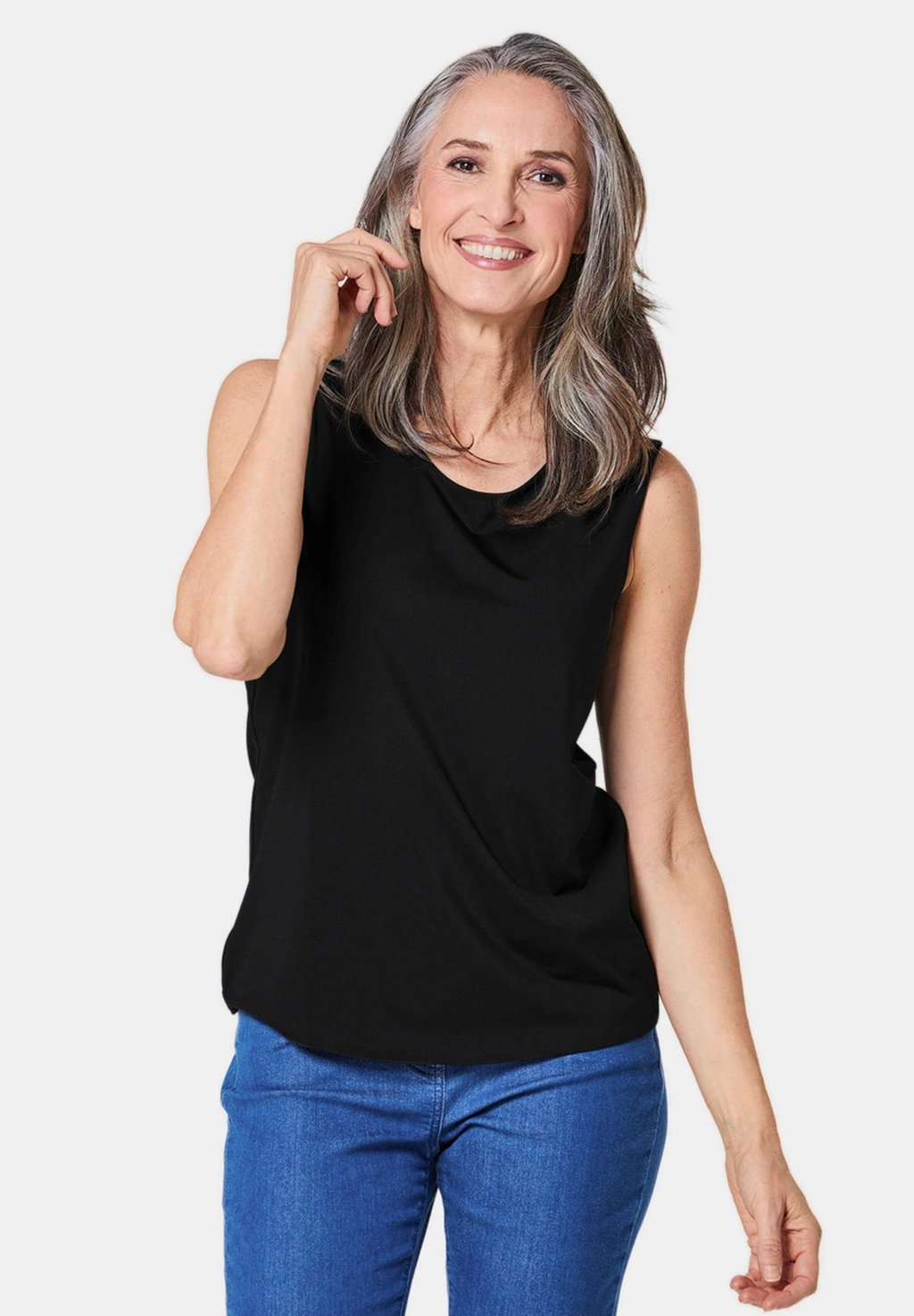 Топ GEPFLEGTES IN FORMSTABILER WARE - Blouse GOLDNER, черный
Топ GEPFLEGTES IN FORMSTABILER WARE - Blouse GOLDNER, черный