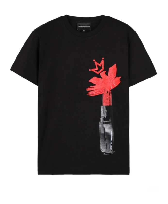 Черная футболка с коротким рукавом 6r2t7y2jidz0017 Emporio Armani, черный
Черная футболка с коротким рукавом 6r2t7y2jidz0017 Emporio Armani, черный