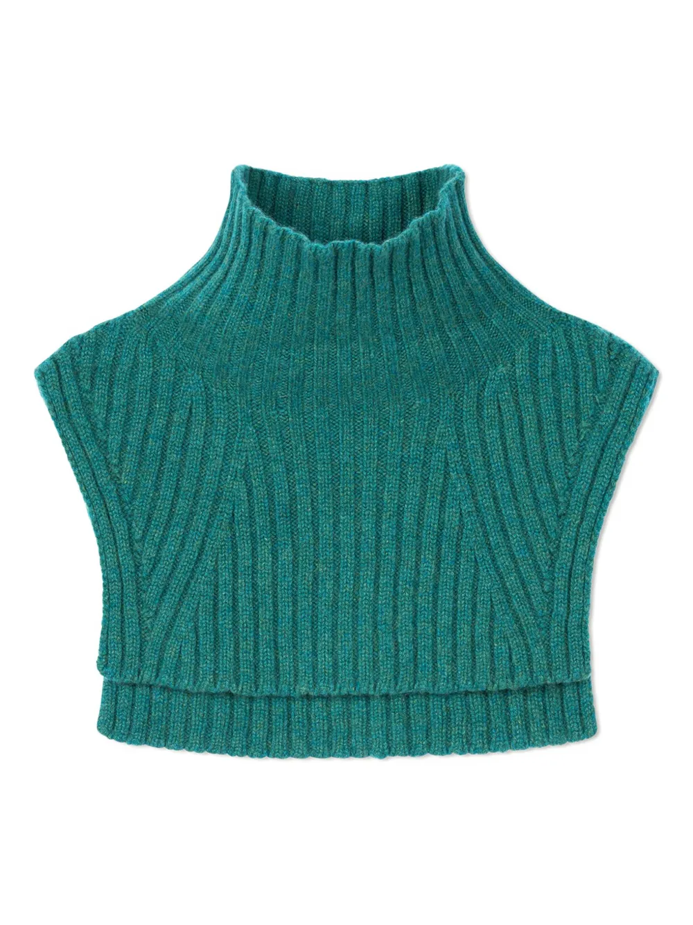 Нагрудник в рубчик с высоким воротником Eric Bompard, зеленый
Нагрудник в рубчик с высоким воротником Eric Bompard, зеленый