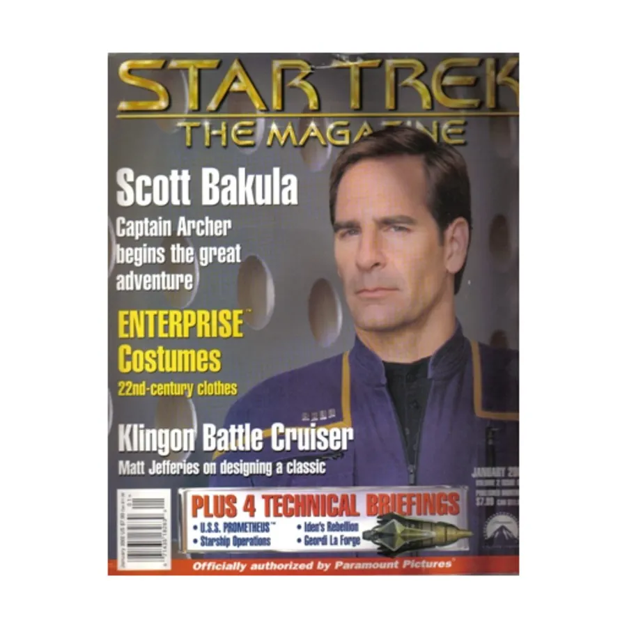 Журнал Vol. 2, #9 "Scott Bakula, Technical Briefings - U.S.S. Prometheus, Geordi La Forge", Star Trek - The Magazine
Журнал Vol. 2, #9 "Scott Bakula, Technical Briefings - U.S.S. Prometheus, Geordi La Forge", Star Trek - The Magazine