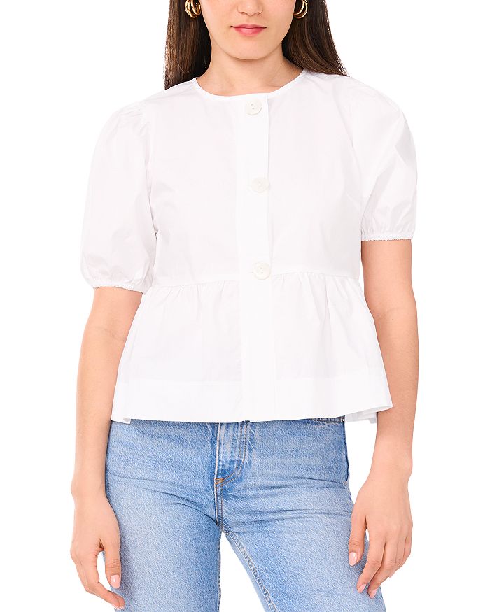 Топ с баской и защипами на лифе 1.STATE, белый
Топ с баской и защипами на лифе 1.STATE, белый