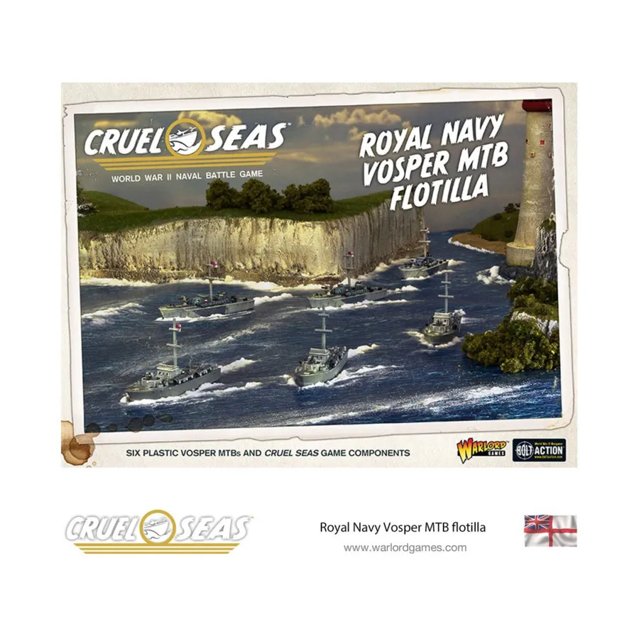 Жестокие моря - флотилия МТБ Воспер Королевского флота, Cruel Seas (1/300)
Жестокие моря - флотилия МТБ Воспер Королевского флота, Cruel Seas (1/300)