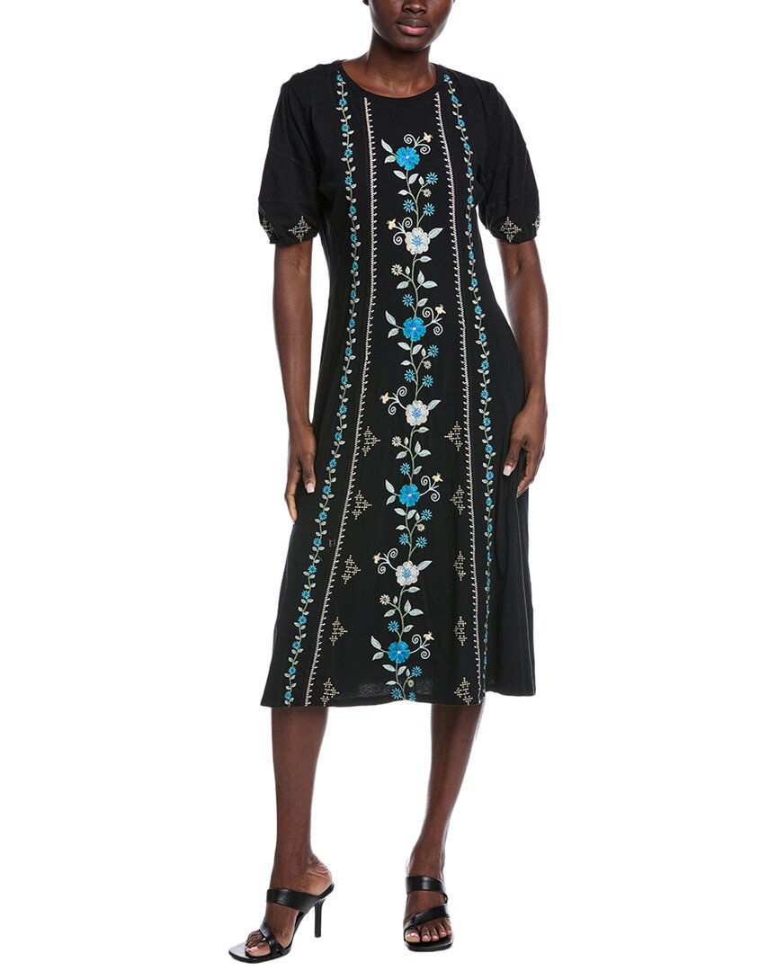 Платье Johnny Was с рукавами-фонариками и швами Johnny Was, черный
Платье Johnny Was с рукавами-фонариками и швами Johnny Was, черный