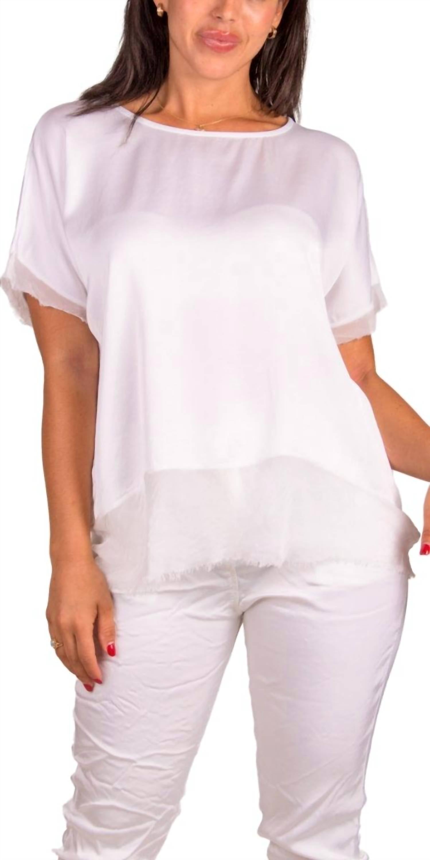 GIGI MODA Туринская шелковая блузка белого цвета
GIGI MODA Туринская шелковая блузка белого цвета