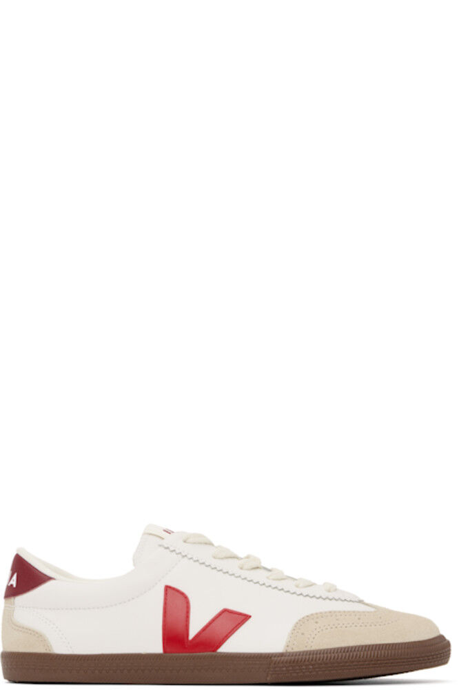 Белые и красные кожаные кроссовки Volley VEJA
Белые и красные кожаные кроссовки Volley VEJA