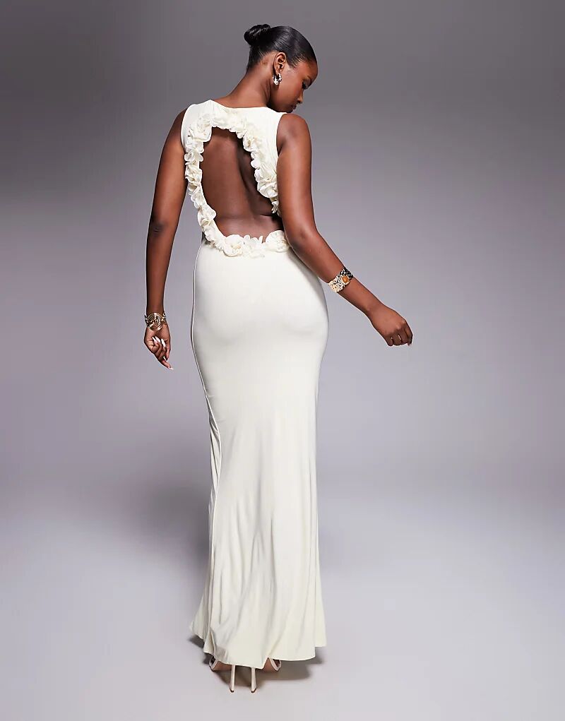 Платье макси ASOS DESIGN без рукавов с 3D-цветком и открытой спиной в молочно-желтом цвете
Платье макси ASOS DESIGN без рукавов с 3D-цветком и открытой спиной в молочно-желтом цвете