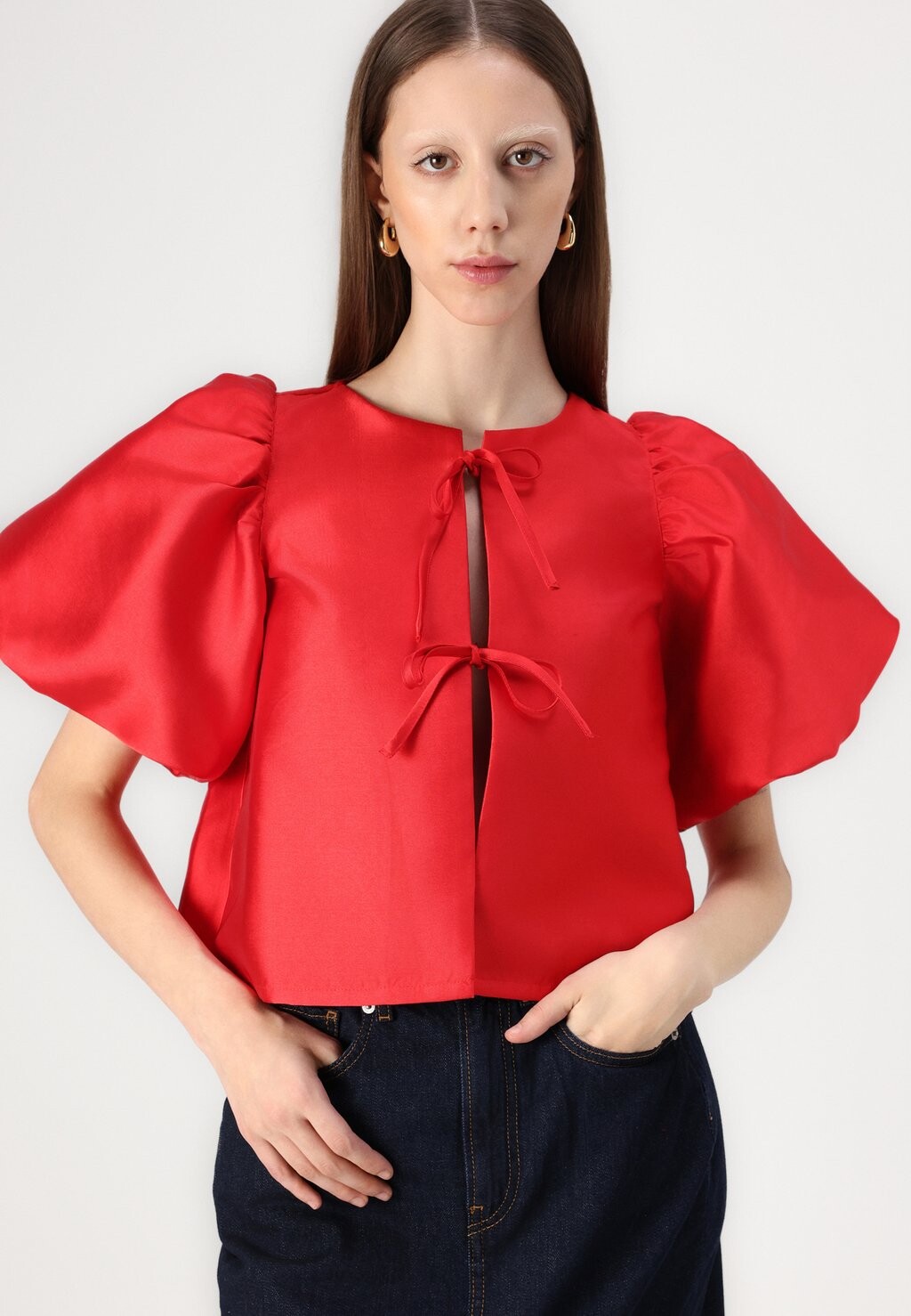 Блуза PUFF SLEEVE Gina Tricot, красный
Блуза PUFF SLEEVE Gina Tricot, красный