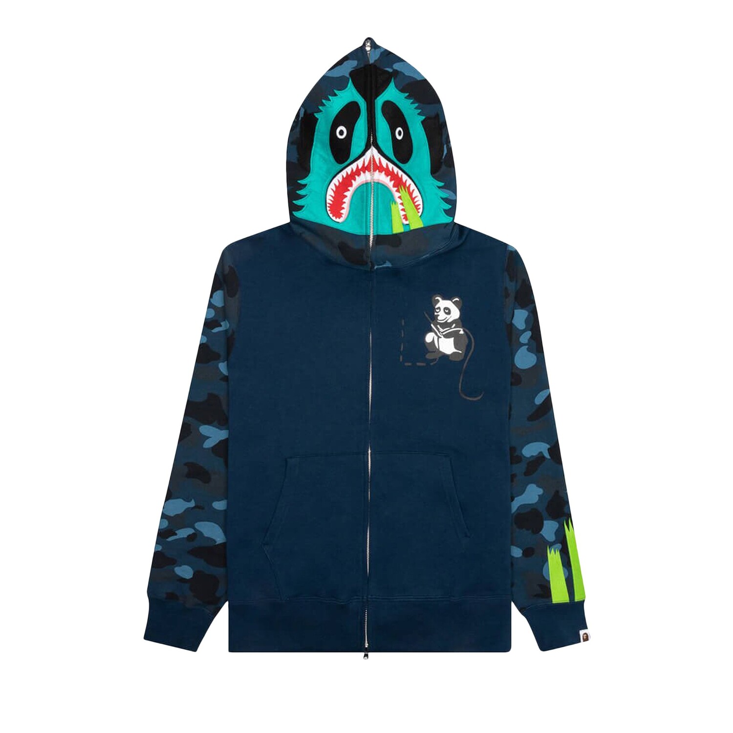 Толстовка на молнии с капюшоном BAPE Color Camo Panda, темно-синяя
Толстовка на молнии с капюшоном BAPE Color Camo Panda, темно-синяя