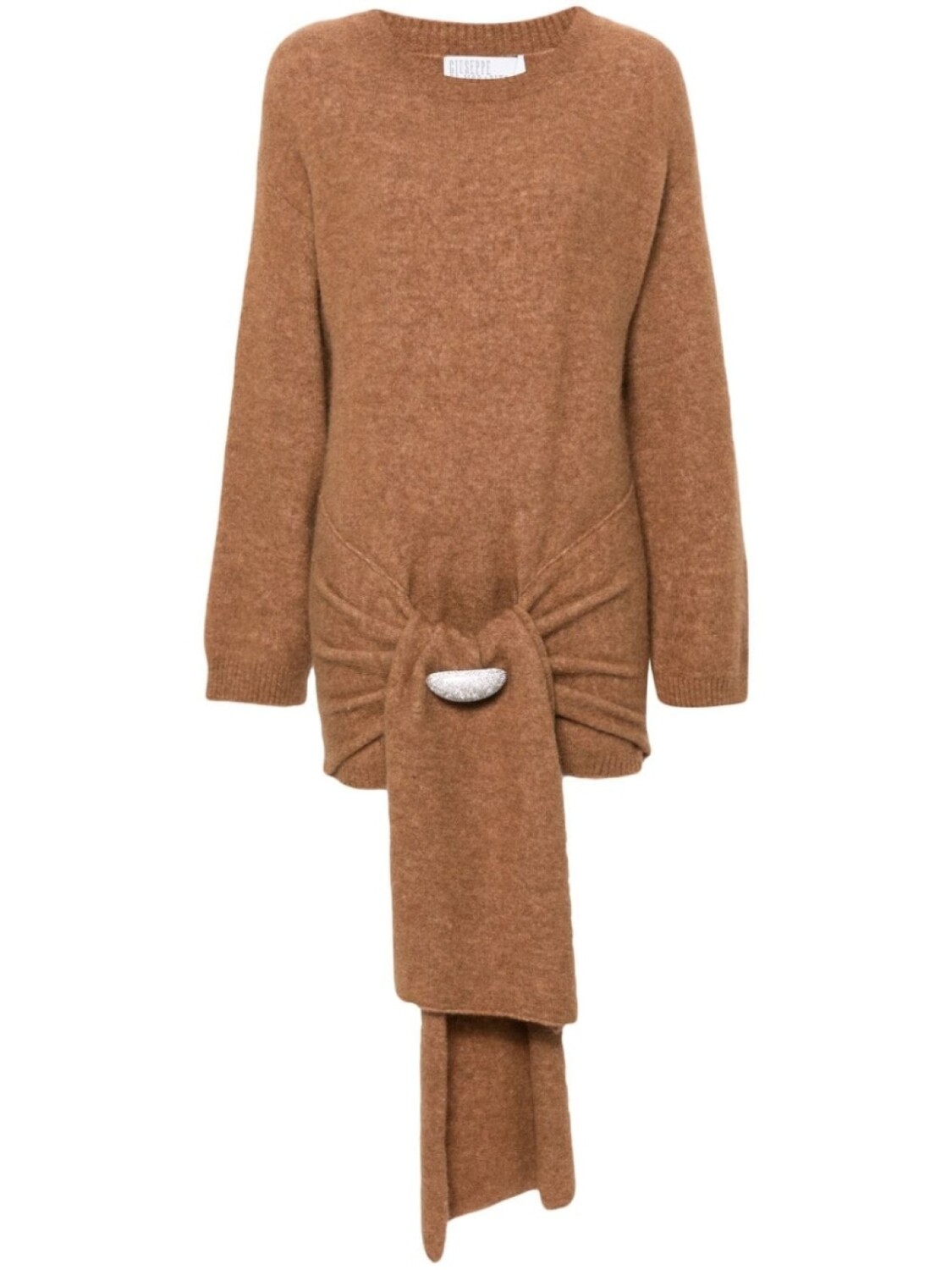 Giuseppe Di Morabito платье мини с брошью, коричневый
Giuseppe Di Morabito платье мини с брошью, коричневый