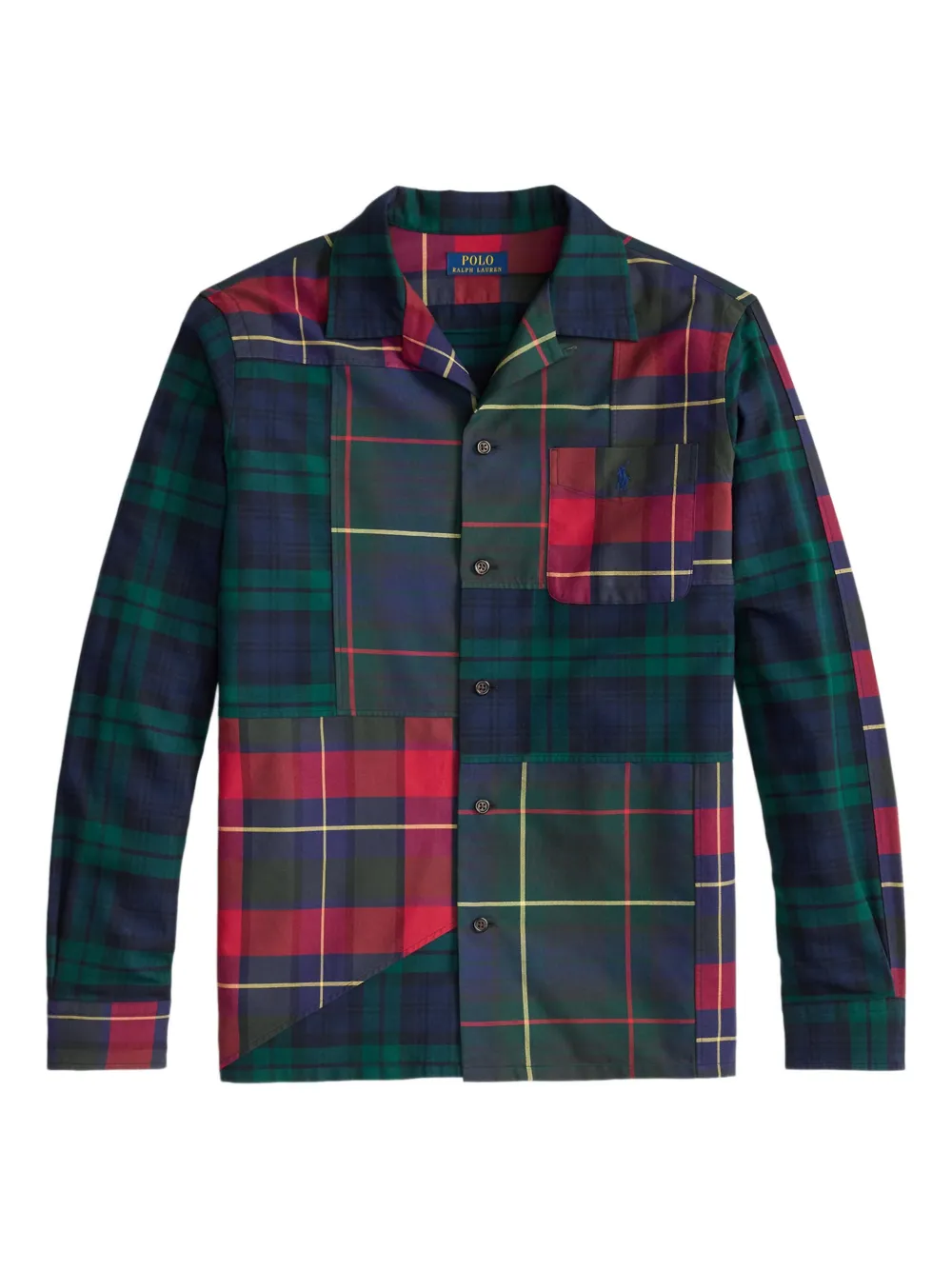 Клетчатая рубашка в технике пэчворк POLO RALPH LAUREN, зеленый
Клетчатая рубашка в технике пэчворк POLO RALPH LAUREN, зеленый