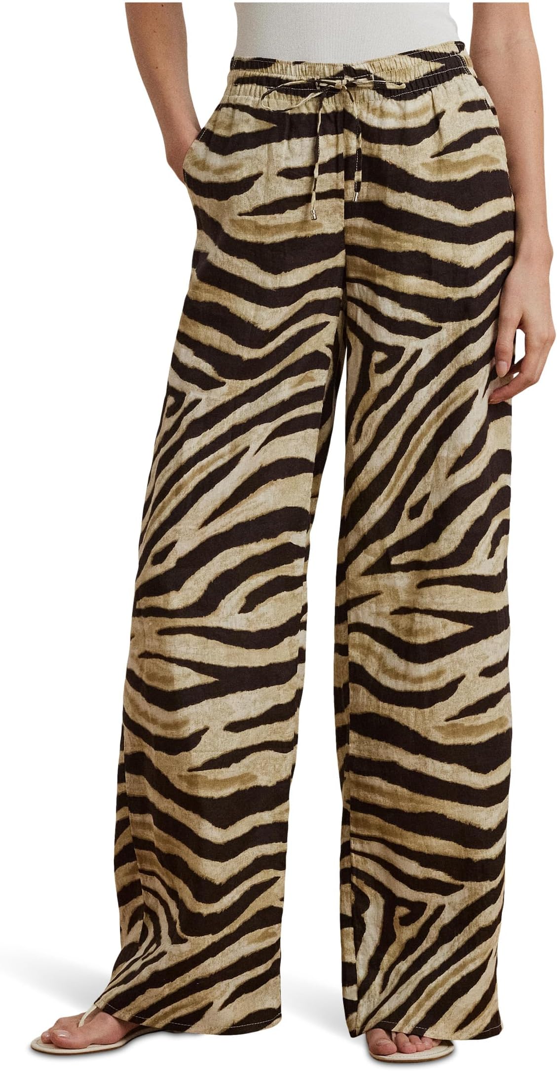 Брюки Lauren Ralph Lauren Petite Zebra-print Linen Wide-leg Pants, Cream/Brown
Брюки Lauren Ralph Lauren Petite Zebra-print Linen Wide-leg Pants, Cream/Brown