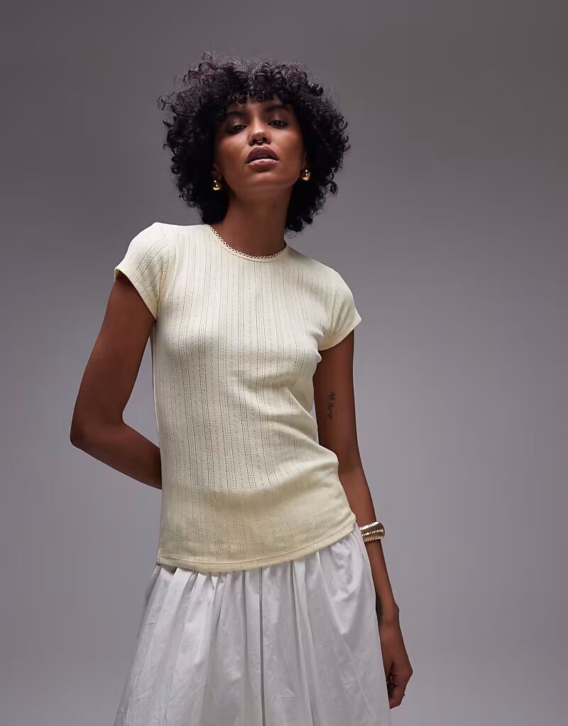 Футболка Pointelle Topshop, желтый
Футболка Pointelle Topshop, желтый