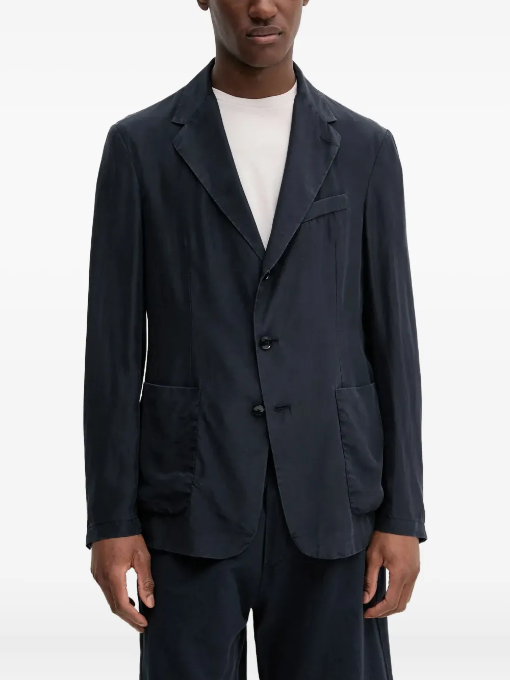 Однобортный шелковый пиджак Barena, синий
Однобортный шелковый пиджак Barena, синий