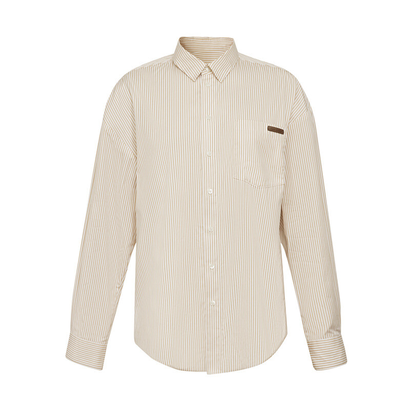 Модная повседневная полосатая рубашка Deep Breath с одним карманом, синие и белые полосы
Модная повседневная полосатая рубашка Deep Breath с одним карманом, синие и белые полосы