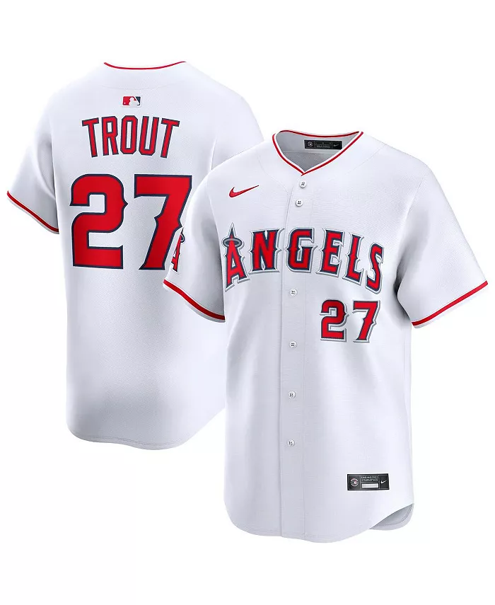 Мужская бейсбольная майка Mike Trout Los Angeles Angels домашняя лимитированная игровая форма Nike
Мужская бейсбольная майка Mike Trout Los Angeles Angels домашняя лимитированная игровая форма Nike