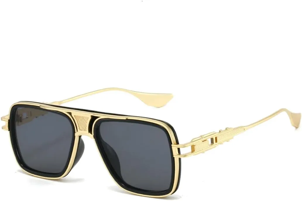 Винтажные металлические мужские панк-солнцезащитные очки с градиентным переходом цвета, защита от УФ-излучения UV400, роскошные женские очки VFDHN, 3651-c1
Винтажные металлические мужские панк-солнцезащитные очки с градиентным переходом цвета, защита от УФ-излучения UV400, роскошные женские очки VFDHN, 3651-c1