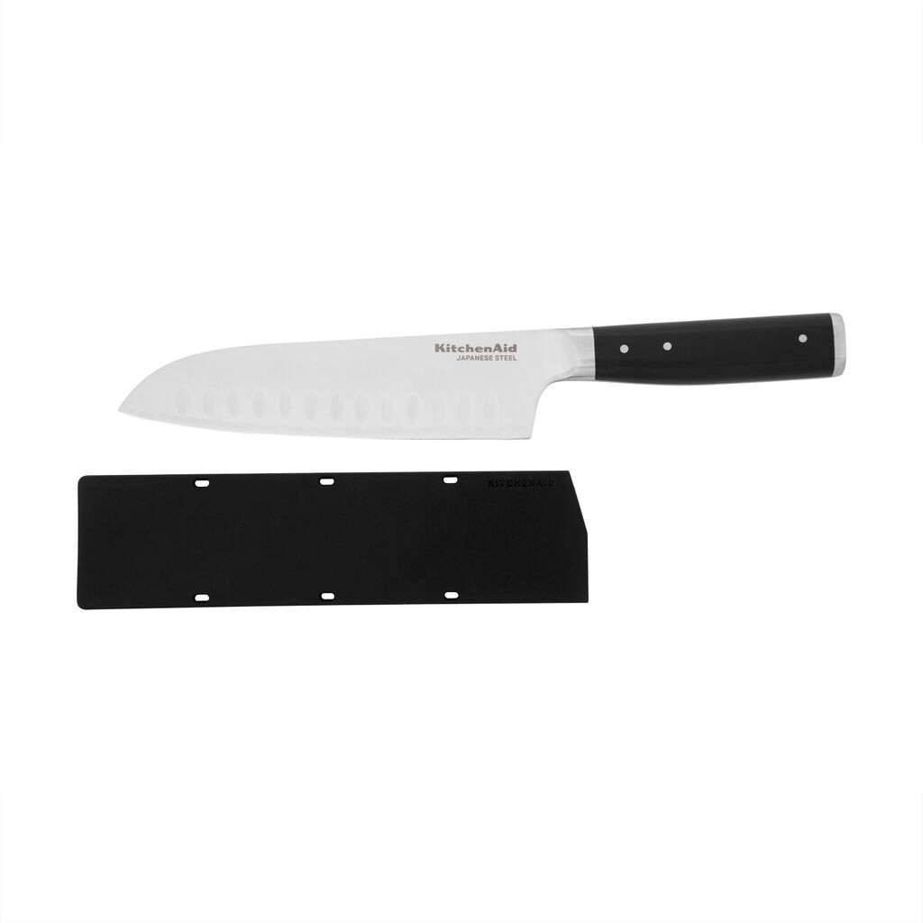 Кухонный нож KitchenAid Gourmet 18 см / 7 дюймов Santoku, острая высокоуглеродистая японская сталь
Кухонный нож KitchenAid Gourmet 18 см / 7 дюймов Santoku, острая высокоуглеродистая японская сталь