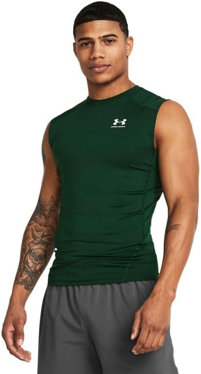 Under Armour мужская футболка HeatGear без рукавов, (301) Forest Green/White
Under Armour мужская футболка HeatGear без рукавов, (301) Forest Green/White