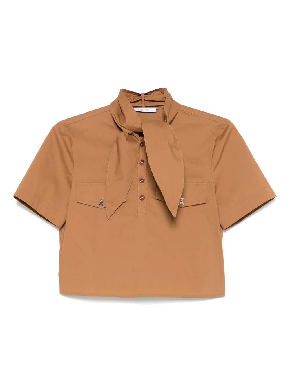 Поплиновая рубашка с шарфом Patrizia Pepe, коричневый
Поплиновая рубашка с шарфом Patrizia Pepe, коричневый