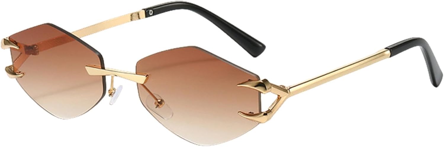 Маленькие шестиугольные солнцезащитные очки без оправы для женщин и мужчин, роскошные, в стиле ретро, с металлической оправой, защита от УФ-излучения UV400 TVTBBVV, C3doublebrown
Маленькие шестиугольные солнцезащитные очки без оправы для женщин и мужчин, роскошные, в стиле ретро, с металлической оправой, защита от УФ-излучения UV400 TVTBBVV, C3doublebrown