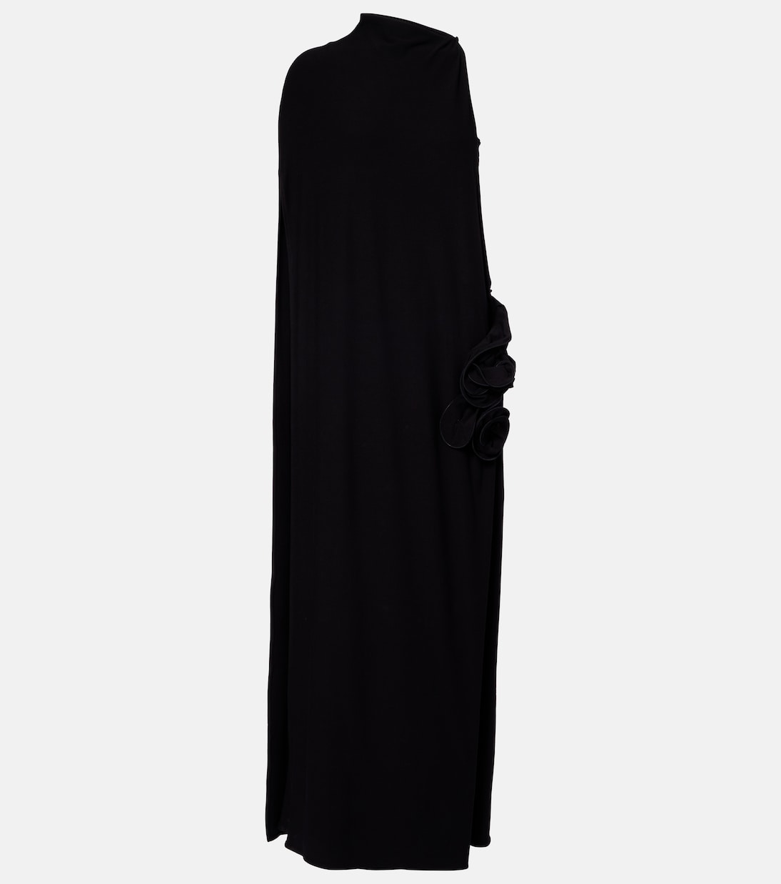 Асимметричное платье с накидкой Magda Butrym, черный
Асимметричное платье с накидкой Magda Butrym, черный