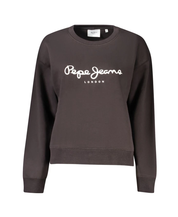 Черный хлопковый женский свитер с логотипом. Pepe Jeans, черный
Черный хлопковый женский свитер с логотипом. Pepe Jeans, черный