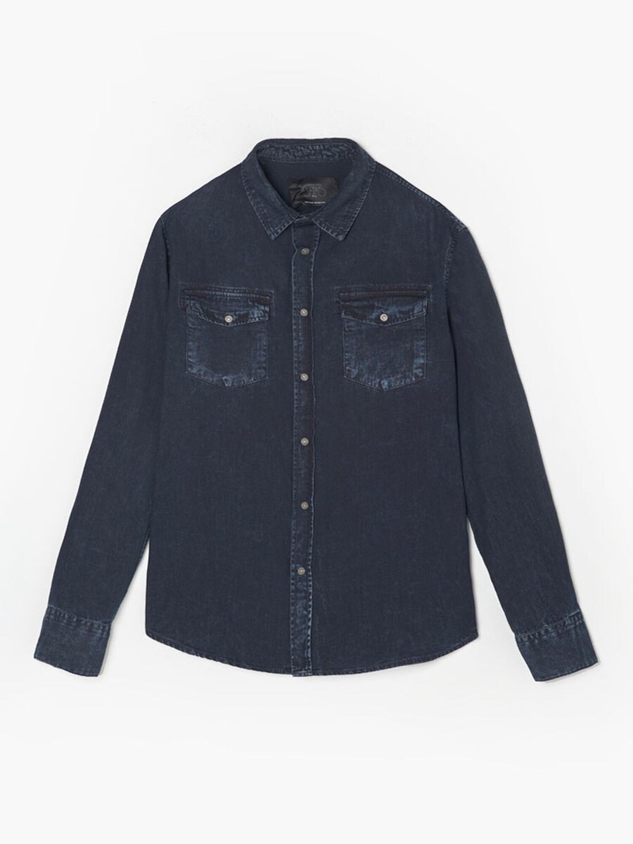 Рубашка на пуговицах классического кроя Le Temps Des Cerises Pedro, темно-синий
Рубашка на пуговицах классического кроя Le Temps Des Cerises Pedro, темно-синий