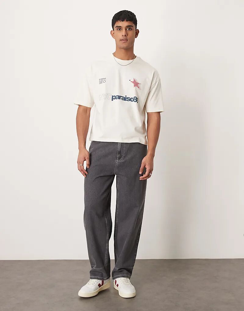 Широкие джинсы-скейтеры с контрастной строчкой серого цвета ASOS DESIGN
Широкие джинсы-скейтеры с контрастной строчкой серого цвета ASOS DESIGN