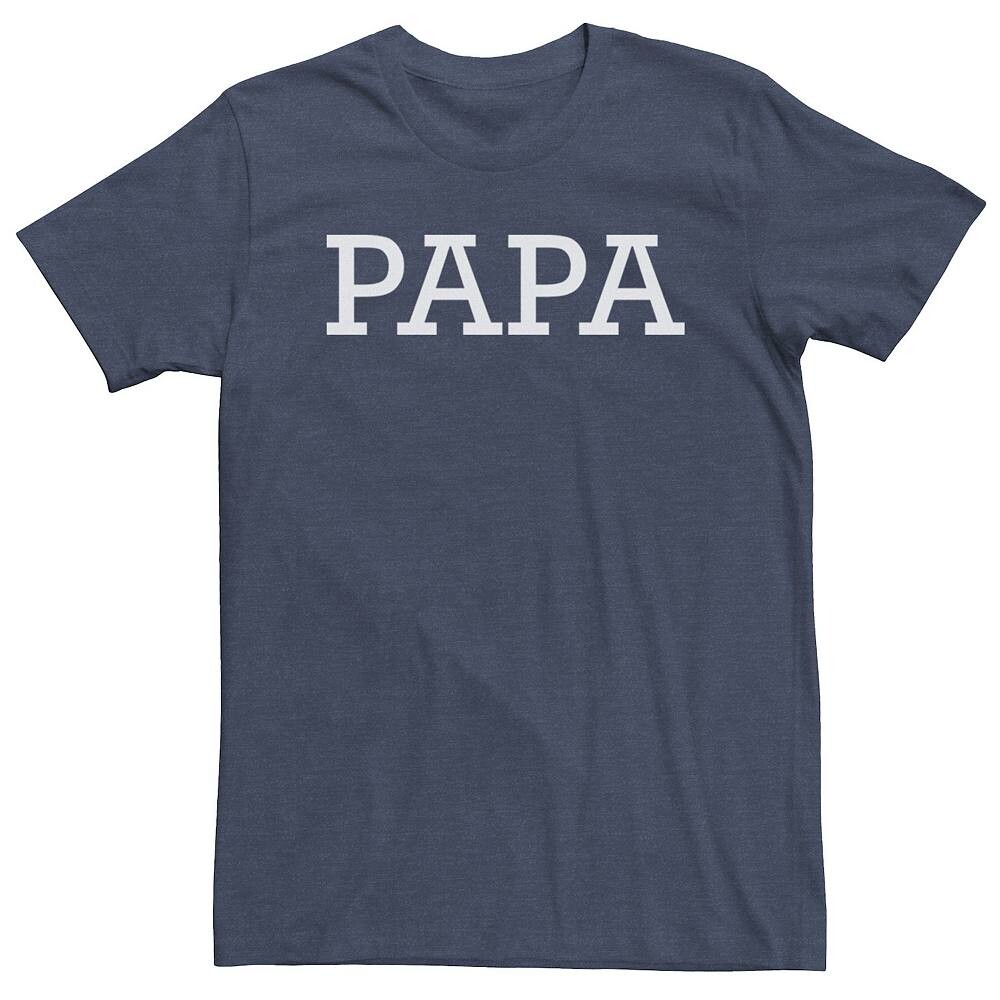 Футболка с простыми печатными буквами Big & Tall Father's Day Papa Licensed Character, цвет Navy Heather
Футболка с простыми печатными буквами Big & Tall Father's Day Papa Licensed Character, цвет Navy Heather
