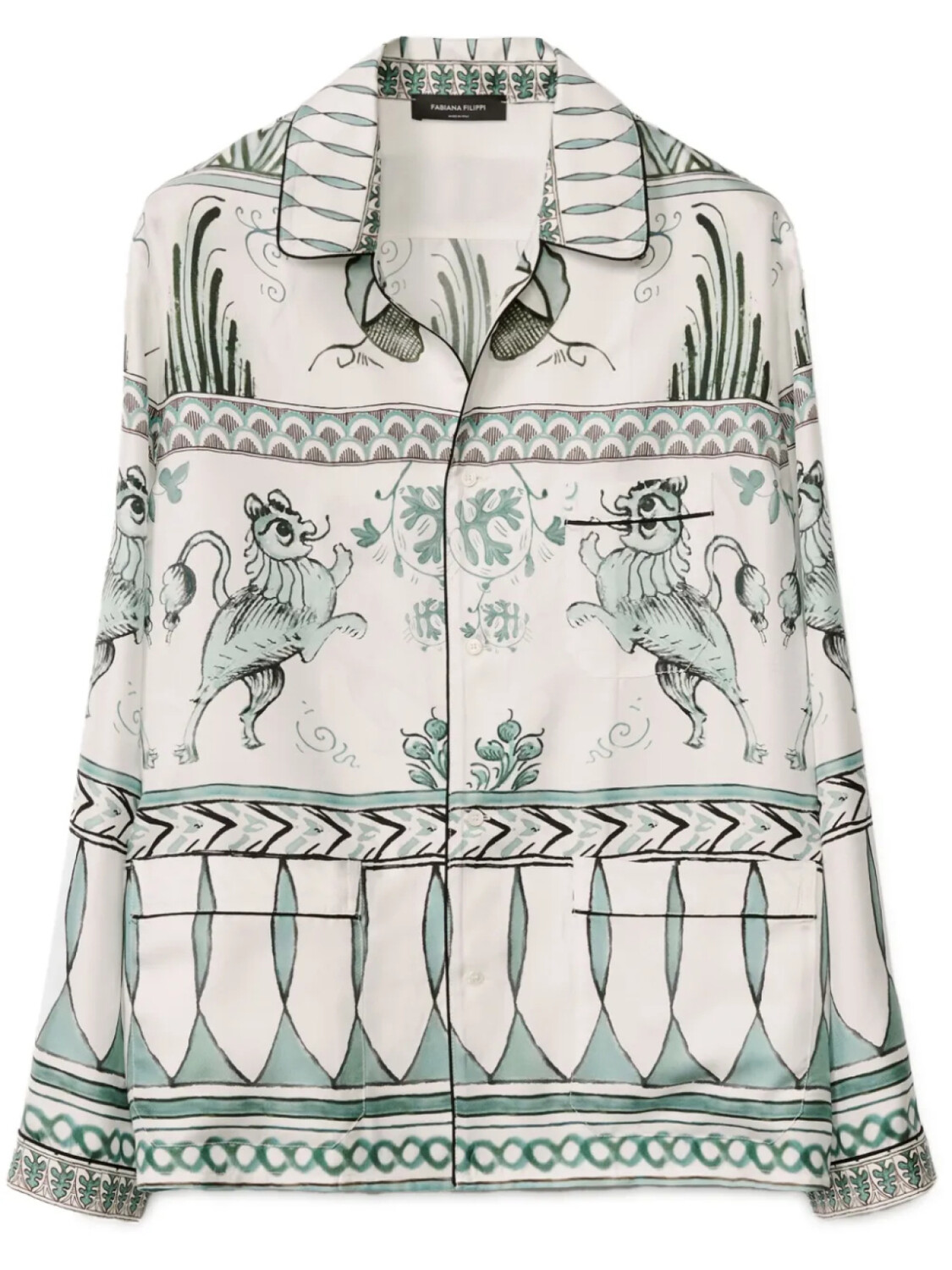 Fabiana Filippi рубашка с графичным принтом, белый
Fabiana Filippi рубашка с графичным принтом, белый