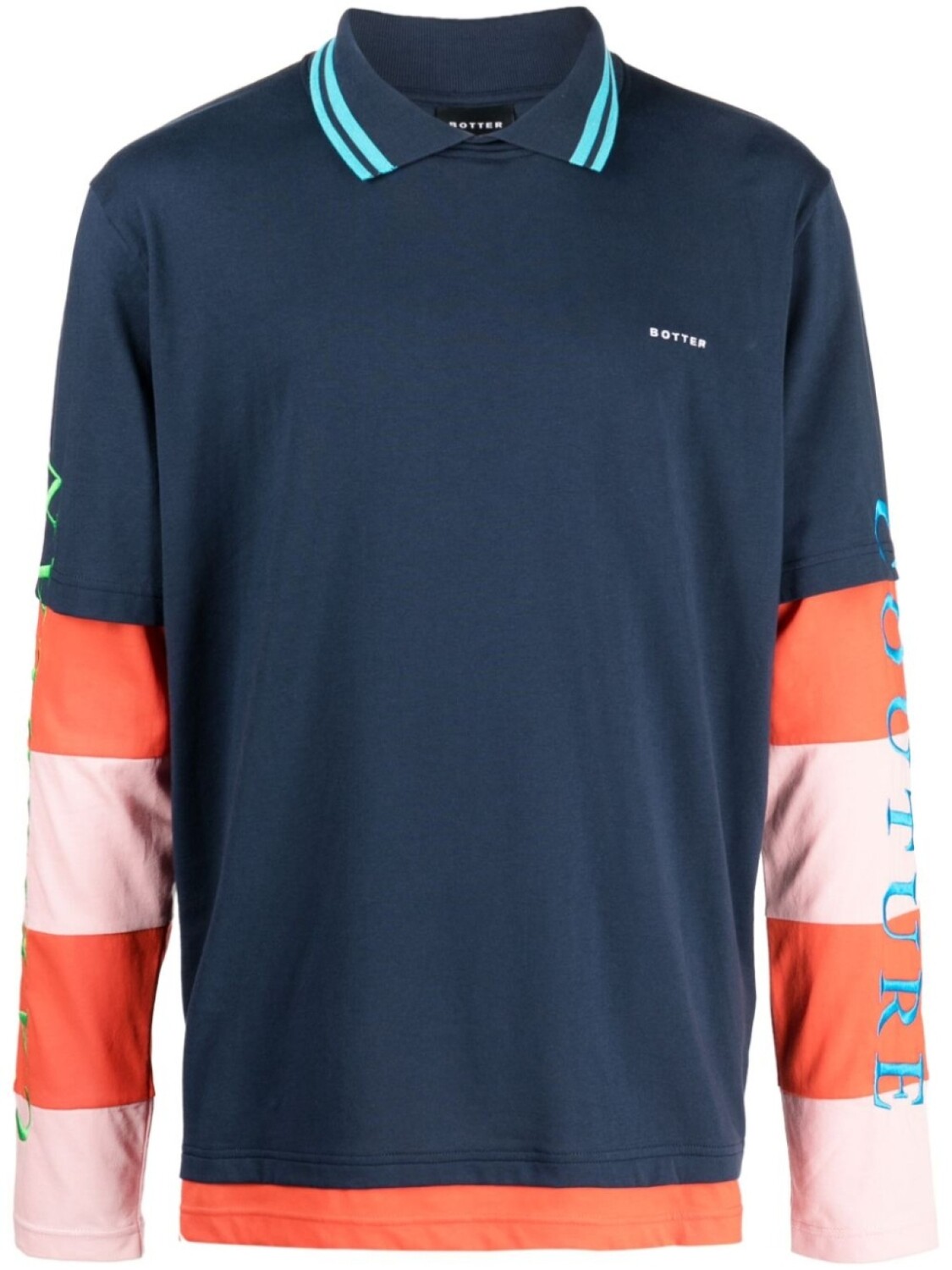 Футболка с многослойным эффектом и логотипом Botter, синий
Футболка с многослойным эффектом и логотипом Botter, синий