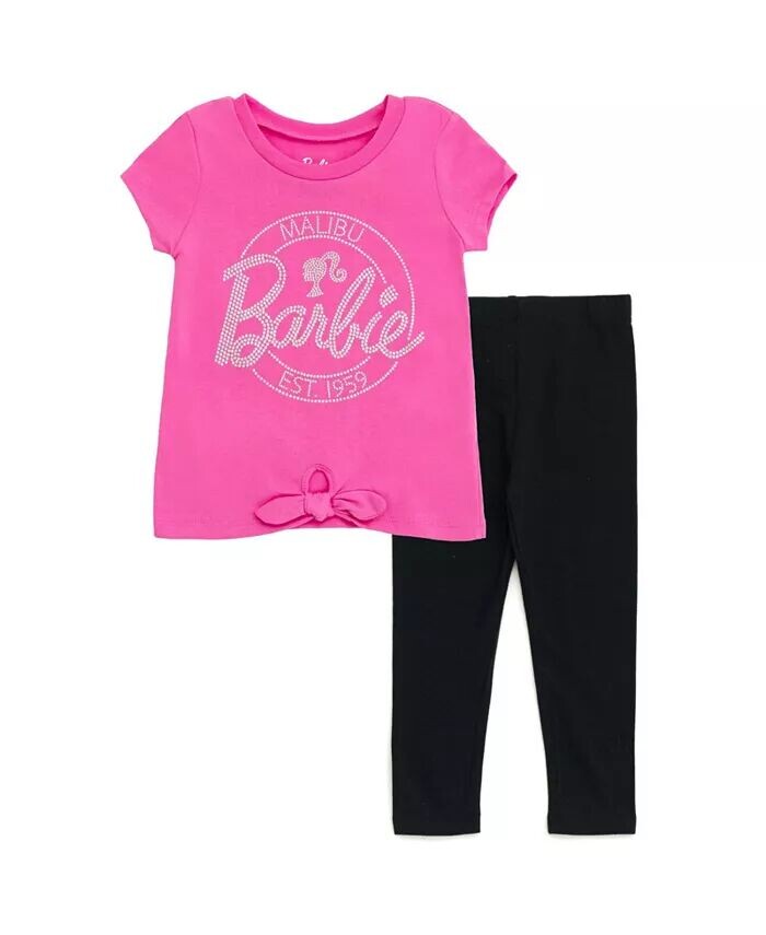 Комплект одежды из футболки и леггинсов для девочек (2T–14–16 лет) Barbie, розовый
Комплект одежды из футболки и леггинсов для девочек (2T–14–16 лет) Barbie, розовый