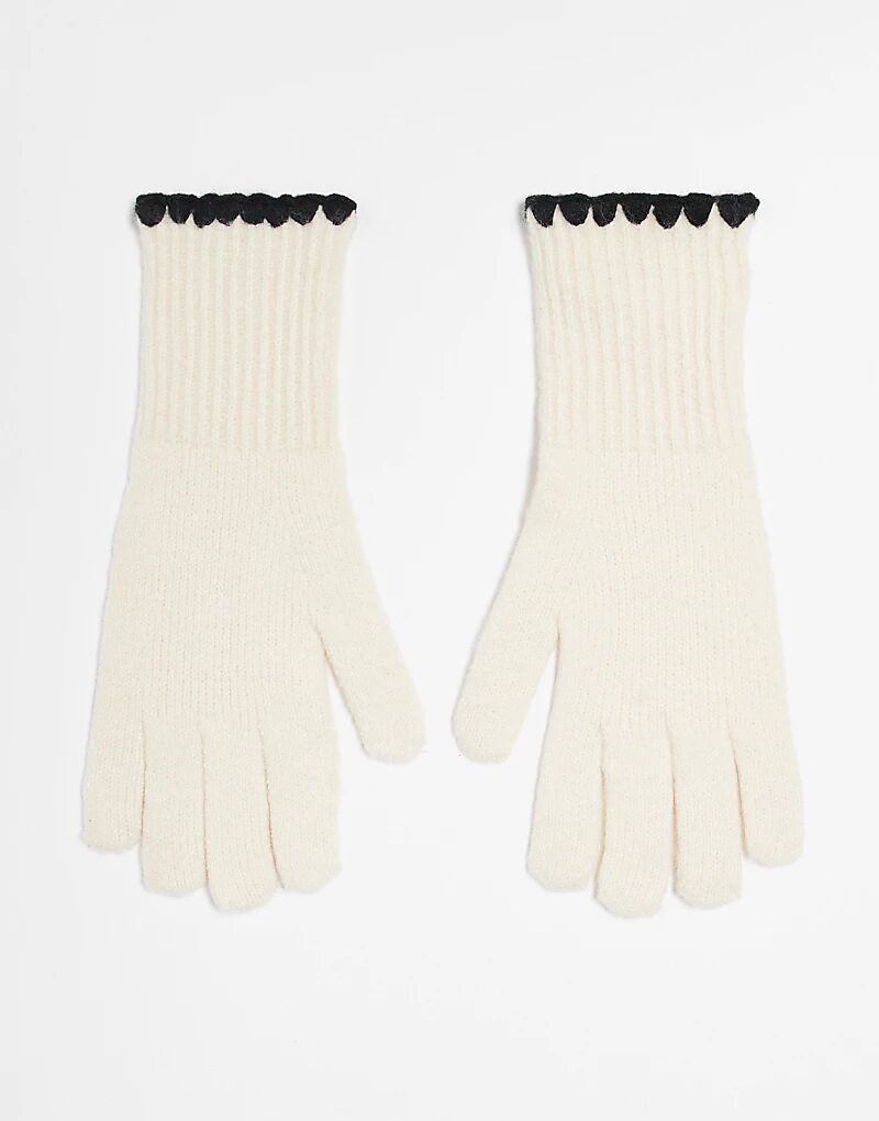 Перчатки New Look с обтачкой кремового цвета
Перчатки New Look с обтачкой кремового цвета