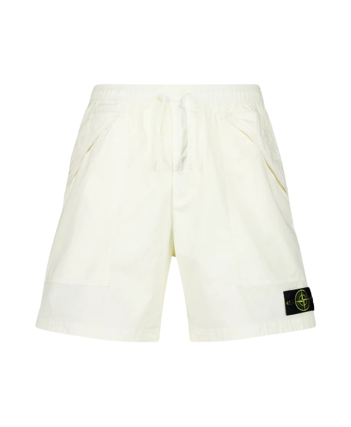 Хлопковые шорты-бермуды стандартного кроя Stone Island, бежевый
Хлопковые шорты-бермуды стандартного кроя Stone Island, бежевый