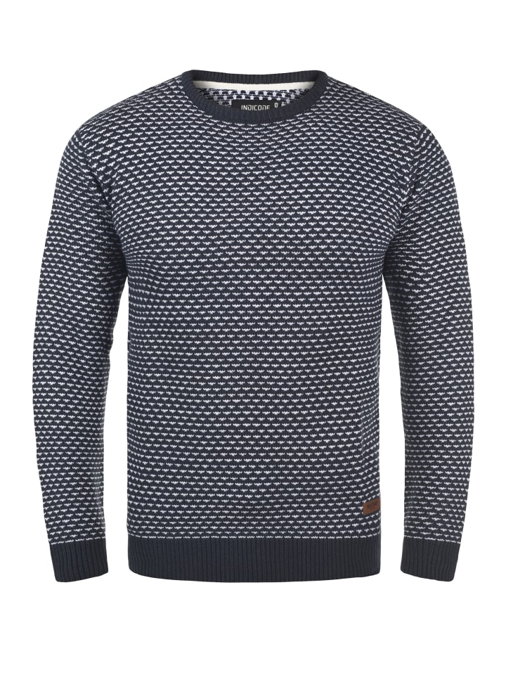 Вязаный свитер INDICODE, темно-синий
Вязаный свитер INDICODE, темно-синий