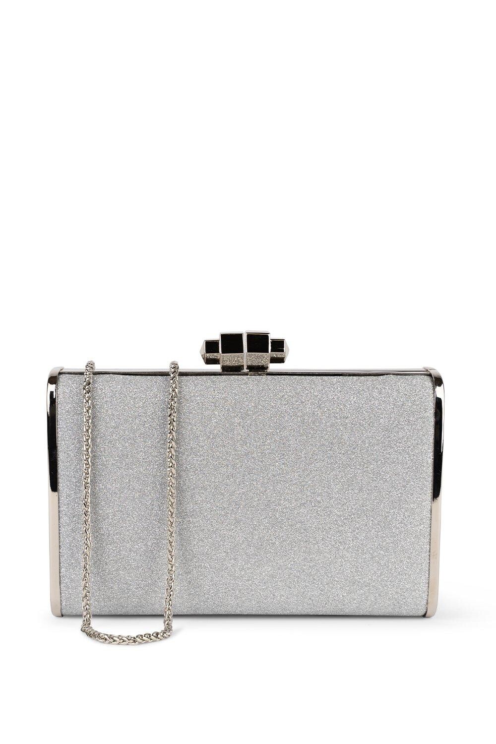 Блестящий клатч-коробка 'Devica' Paradox London, серебро
Блестящий клатч-коробка 'Devica' Paradox London, серебро