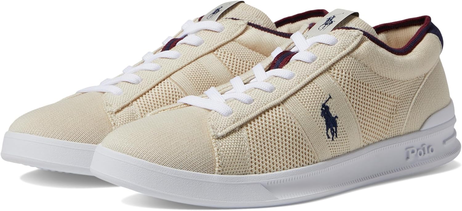 Polo Ralph Lauren Men's HRT Crt Knit Sneaker, Natural
Polo Ralph Lauren Men's HRT Crt Knit Sneaker, Natural