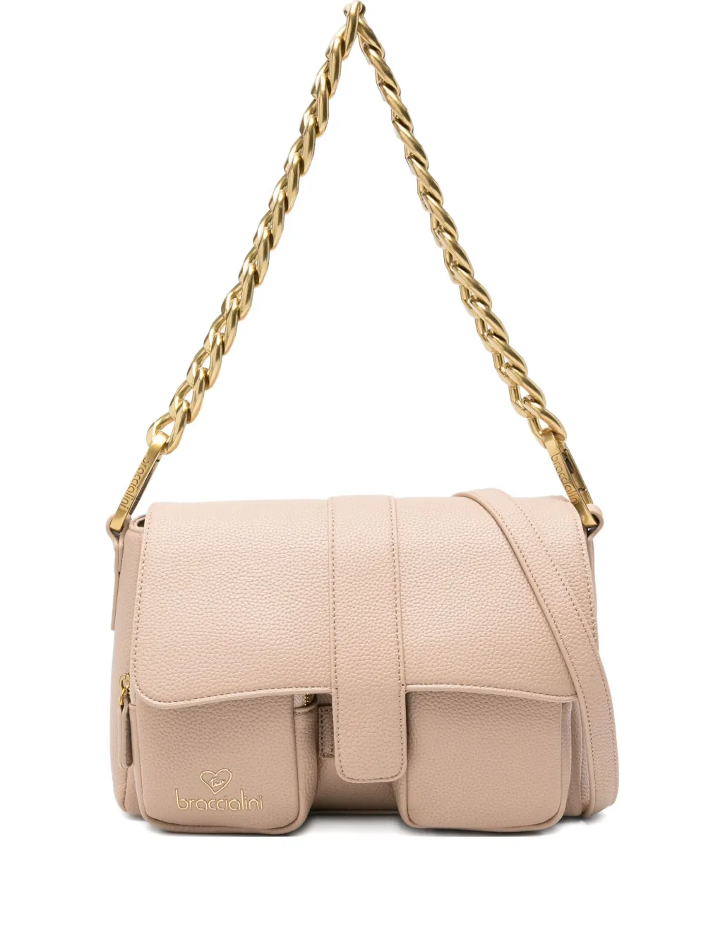 Сумка на плечо с цепочным ремнем Braccialini, нейтральный
Сумка на плечо с цепочным ремнем Braccialini, нейтральный