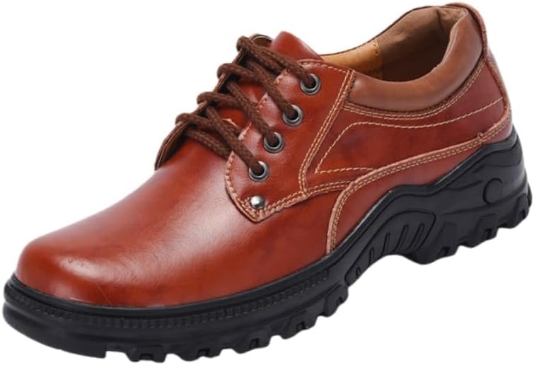 Кожаные мужские туфли ретро большого размера - шнуровка спереди - изысканная текстура верха - повседневная обувь для отдыха на улице - походная обувь Clolinde, коричневый
Кожаные мужские туфли ретро большого размера - шнуровка спереди - изысканная текстура верха - повседневная обувь для отдыха на улице - походная обувь Clolinde, коричневый