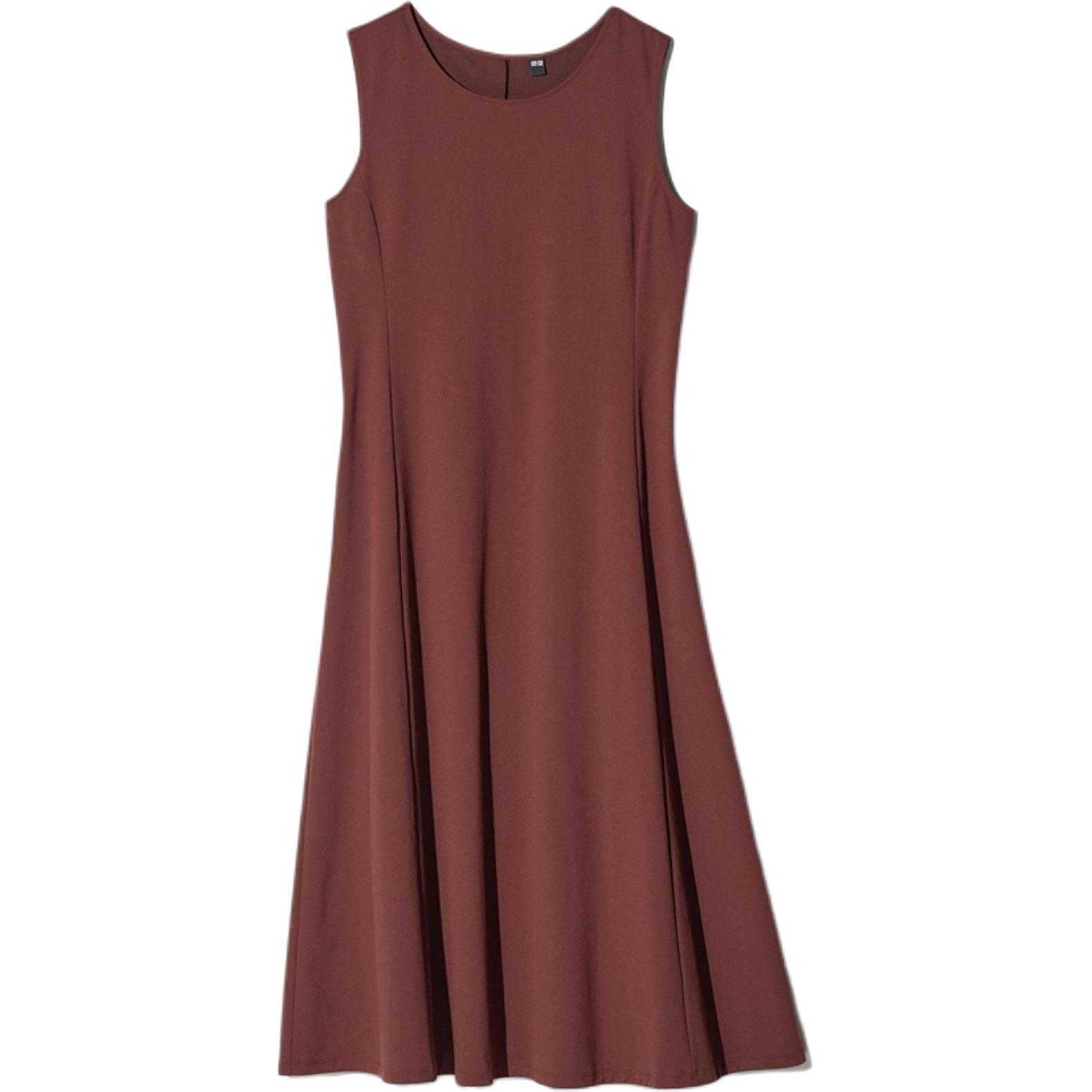 Женское платье без рукавов из сетчатой ткани AIRism Uniqlo, темный umber
Женское платье без рукавов из сетчатой ткани AIRism Uniqlo, темный umber