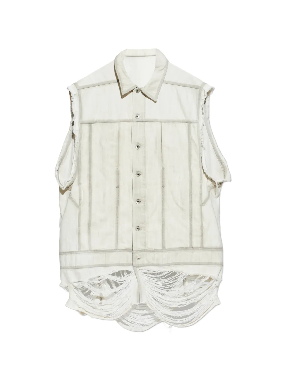 Жилет с прорезями Rick Owens, бежевый
Жилет с прорезями Rick Owens, бежевый