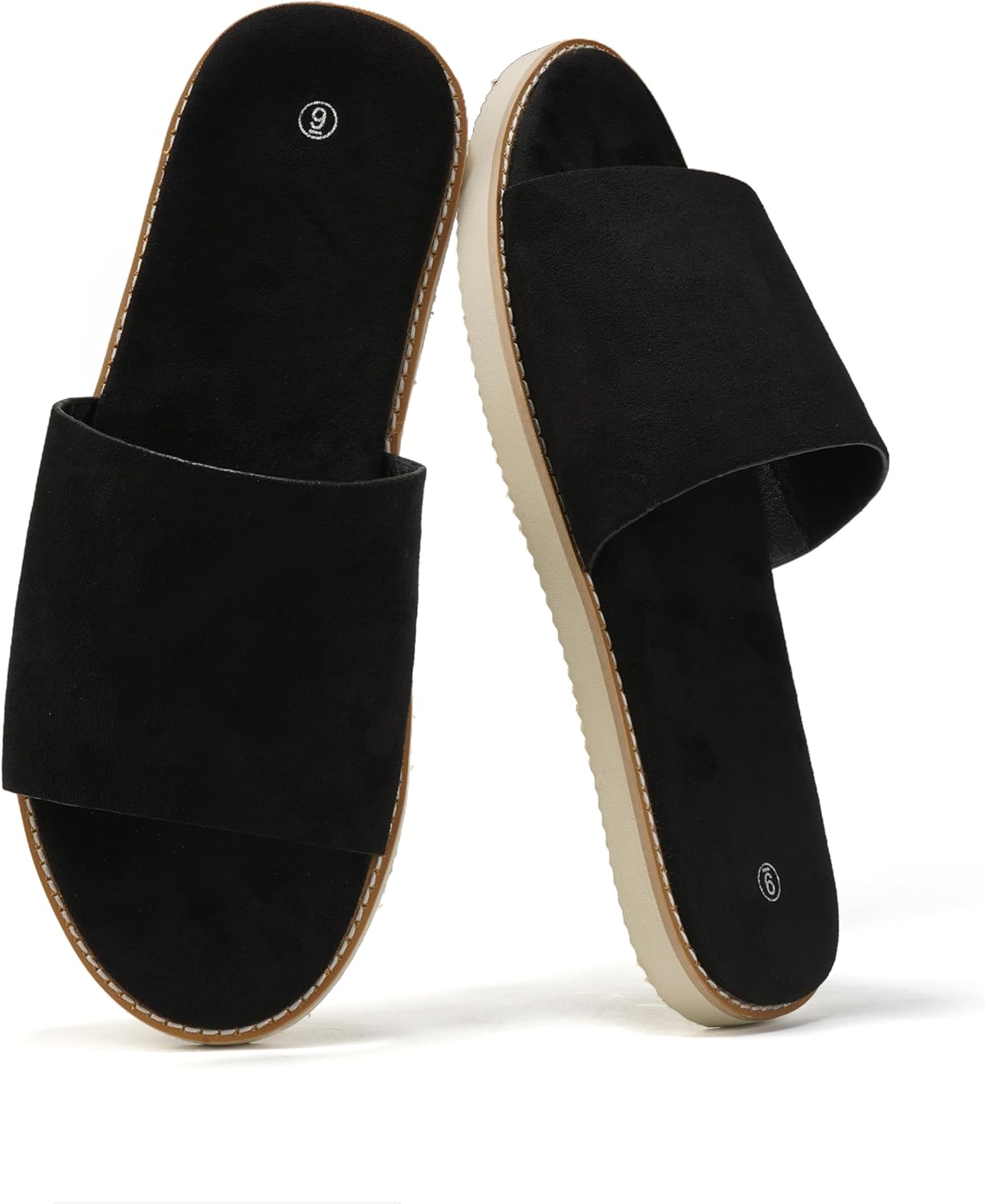 Мужские летние сандалии SoleilSandal из замши, удобные шлепанцы с стелькой из пены с эффектом памяти, подошва из ЭВА, нескользящие, повседневные модные I-слайды, черный
Мужские летние сандалии SoleilSandal из замши, удобные шлепанцы с стелькой из пены с эффектом памяти, подошва из ЭВА, нескользящие, повседневные модные I-слайды, черный